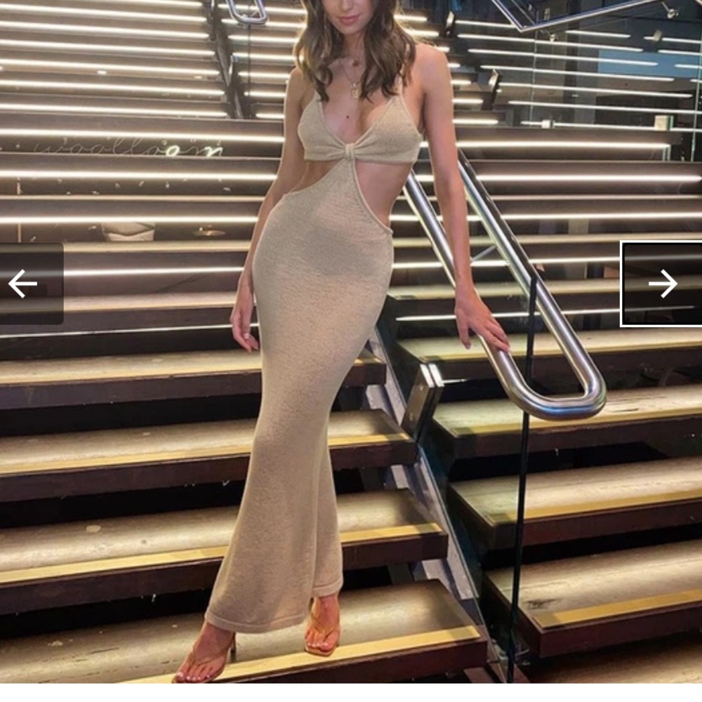 Cutout maxi dress